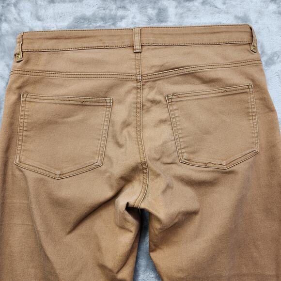 H&M Jeans Womens 8 Brown Low Rise Skinny Ankle Stretch Denim Casual Preppy - Picture 4 of 13